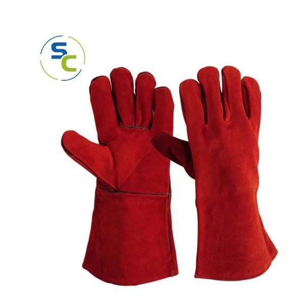 Red Cow Split Gloves