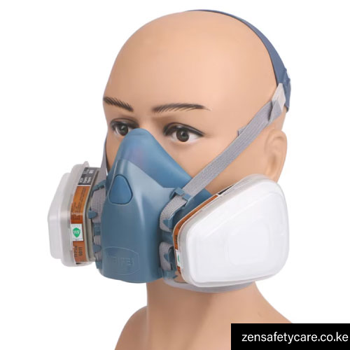 3M-Half-Face-Gas-Mask-Reusable-Respirator-Series-6300-Medical-and-ndustrial-PPEs-at-zen-safety-care-nairobi-safety-shop-hub