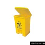 Plastic Biohazard Pedal Dustbin Yellow-30L-Biohazard-medical-waste-Bins-at-zensafetycare-safety-sho-Nairobi-safety-hub-in-kenya-medical-Equipments-and-PPEs-1