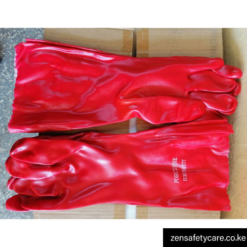 Better Grip BG12WINTER Orange PVC Winter Gloves - Chemical-Resistant, Waterproof, Lined
