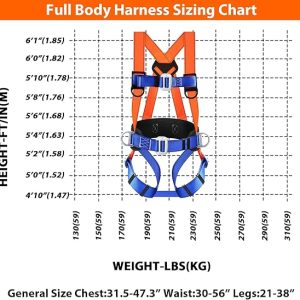 Industrial Full Body Harness With Lanyard