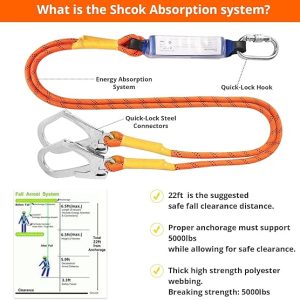 Industrial Full Body Harness With Lanyard