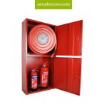 Hose-Reels-and-Fire extinguisher Cabinets at Zensafetycare Nairobi safety Hub Shop in kenya Suppliers of Fire Items like hose reel fire extinguishers