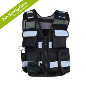 Black-Hi-Vis-Security-Vest-with-Personalized-Patches-from-zensafetycare-in-Kenya