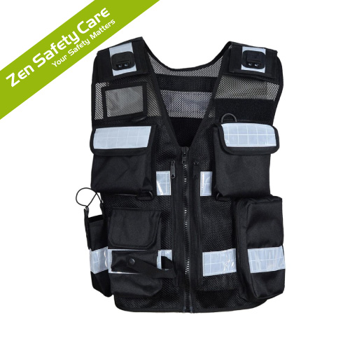 Black-Hi-Vis-Security-Vest-with-Personalized-Patches-from-zensafetycare-in-Kenya